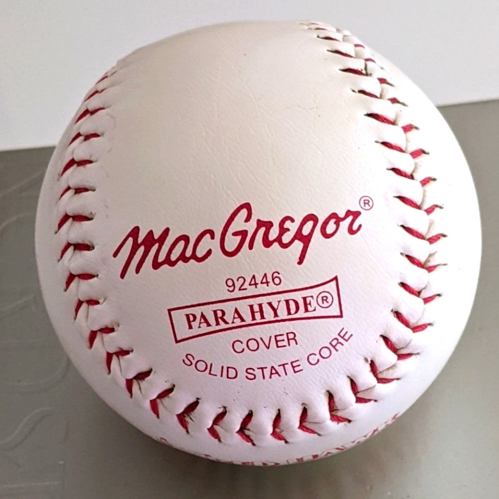 MacGregor RED ♥️ HAWK SOFTBALL NO.92446 PARAHYDE COVER, SOLID STATE CORE